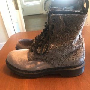 Dr. Martens 1460 Brocade velvet boots